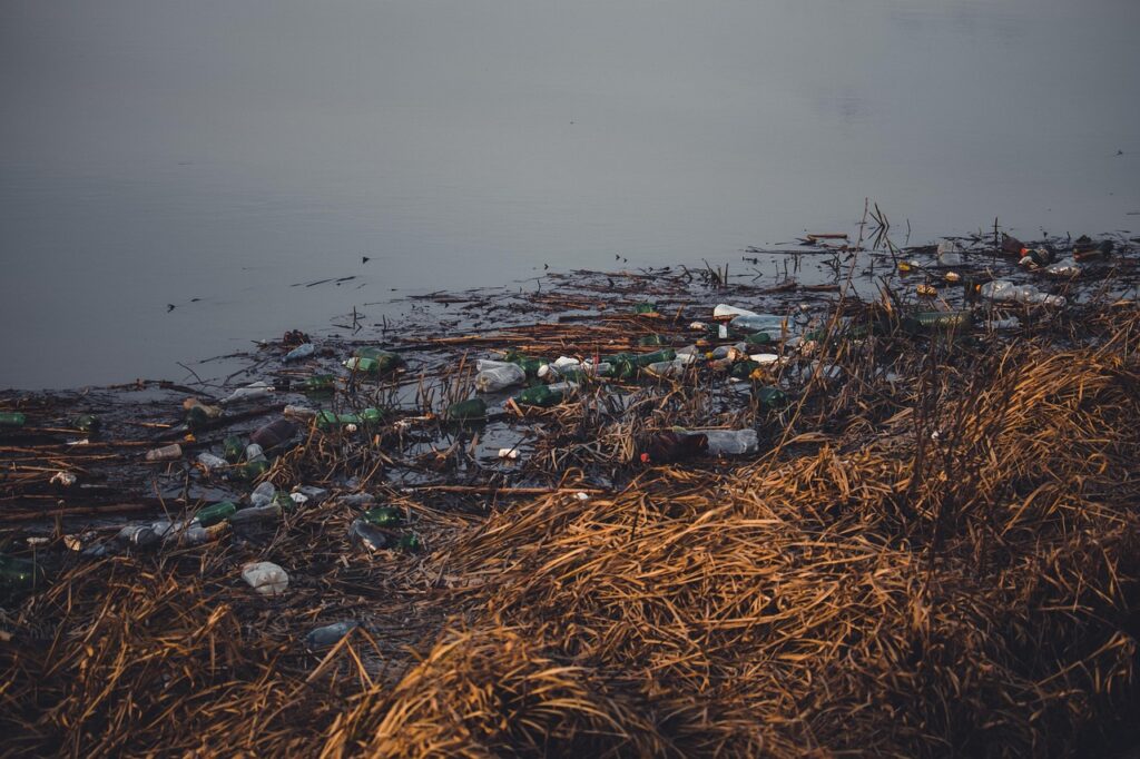 Plastic garbage, plastic bottles, plastic, garbage, water pollution, waste, environmental protection, environment, river, water, pollution, recycling, rubbish, nature, trash, dump, ecology, problems, toxic