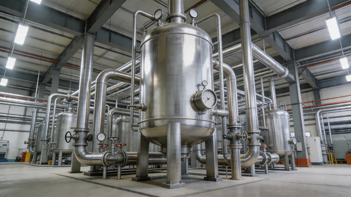 Reaktor pirolityczny w zakładzie chemicznego recyklingu tworzyw sztucznych